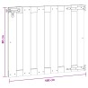 Porte de Jardin 100 x 80 cm WPC et Aluminium Marron 645353645353