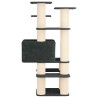 Arbre à chat avec poteaux à griffer en sisal Gris foncé 161 cm 645362645362