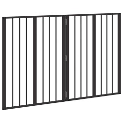 Porte pour chien 2 pcs Noir 60 x 80 cm Acier galvanisé 645363645363