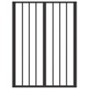 Porte pour chien 2 pcs Noir 60 x 80 cm Acier galvanisé 645363645363