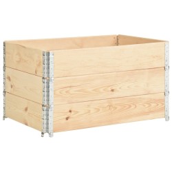 Jardinières surélevées 3 pcs 50x100 cm Bois de pin solide 645372645372