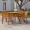 Table de jardin Ø 110 cm Bois d'acacia solide 645375645375