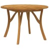 Table de jardin Ø 110 cm Bois d'acacia solide 645375645375