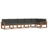 Ensemble de canapés d'extérieur 6 pcs Naturel et Anthracite 645376645376
