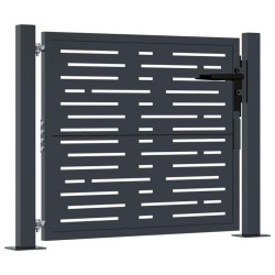 Portail de jardin Anthracite 100x100 cm Acier Design carré 645377645377
