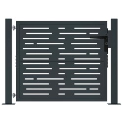 Portail de jardin Anthracite 100x100 cm Acier Design carré 645377645377