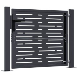 Portail de jardin Anthracite 100x100 cm Acier Design carré 645377645377
