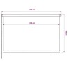 Store roulant d'extérieur 225 (l) x 140 (H) cm marron 645378645378