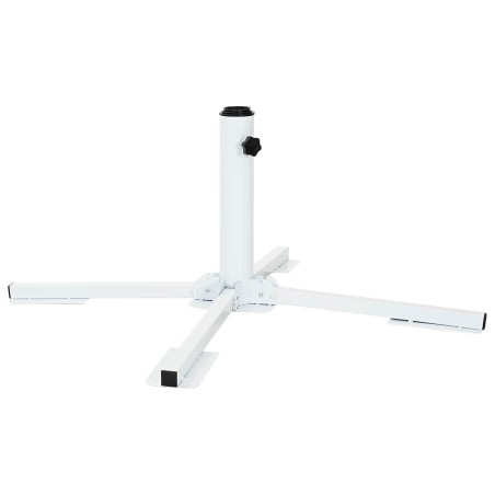 Support de parasol Blanc Acier 645383645383