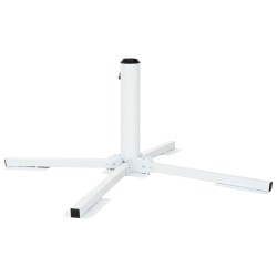 Support de parasol Blanc Acier 645383645383
