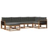Ensemble de canapés d'extérieur 6 pcs Naturel et Anthracite 645388645388