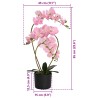 Plante orchidée artificielle avec pot Rose 45 x 15 x 65 cm 645404645404