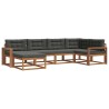 Ensemble de canapés d'extérieur 6 pcs Naturel et Anthracite 645407645407
