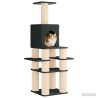 Arbre à chat avec poteaux à griffer en sisal Gris foncé 180 cm 645408645408