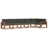 Ensemble de canapés d'extérieur 6 pcs Naturel et Anthracite 645409645409
