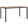 Ensemble à manger de jardin coussins 5pcs Noir Résine tressée 645418645418