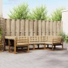 Ensemble de canapés d'extérieur 6 pcs Naturel et Beige 645421645421