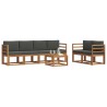 Ensemble de canapés d'extérieur 7 pcs Naturel et Anthracite 645425645425