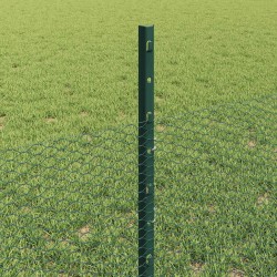 Clôture hexagonale avec poteau 25 x 0,5 m Vert Maille 645430645430