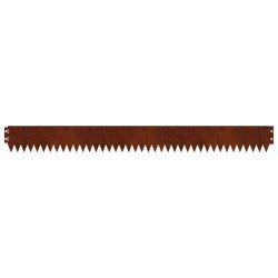Bordure de Pelouse 10 pcs 103 x 10 cm Acier Rouillé 645439645439