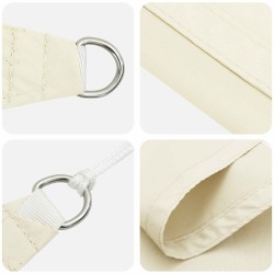 Voile d'ombre Crème 6 x 2,5 m 100 % polyester Oxford 645442645442