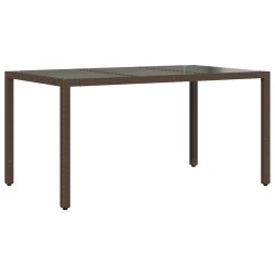 Ensemble à manger de jardin 5 pcs et coussins marron poly rotin 645455645455