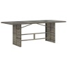Ensemble à manger de jardin et coussins 7 pcs gris rotin 645461645461