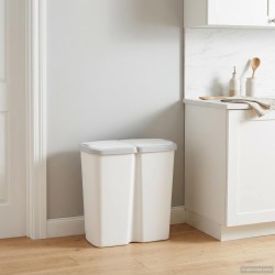 Bac à déchets Blanc 48,5 x 28 x 51 cm PP 645462645462