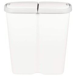 Bac à déchets Blanc 48,5 x 28 x 51 cm PP 645462645462
