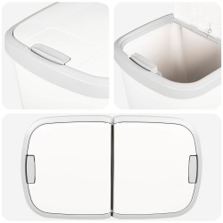 Bac à déchets Blanc 48,5 x 28 x 51 cm PP 645462645462