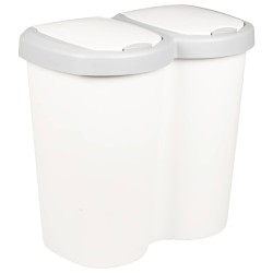 Bac à déchets Blanc 49,5 x 30 x 46,5 cm PP 645463645463