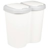 Bac à déchets Blanc 49,5 x 30 x 46,5 cm PP 645463645463
