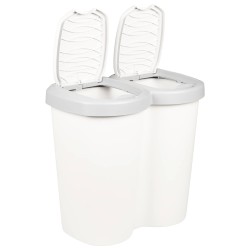 Bac à déchets Blanc 49,5 x 30 x 46,5 cm PP 645463645463