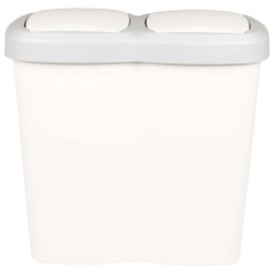 Bac à déchets Blanc 49,5 x 30 x 46,5 cm PP 645463645463