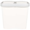 Bac à déchets Blanc 49,5 x 30 x 46,5 cm PP 645463645463