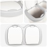 Bac à déchets Blanc 49,5 x 30 x 46,5 cm PP 645463645463