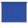 Store roulant d'extérieur 185 (l) x 140 (H) cm bleu HDPE 645464645464