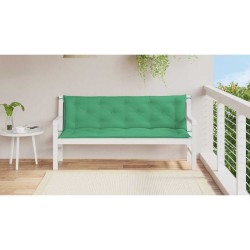 Coussin de banc de jardin vert 150x(50+50)x7 cm tissu oxford 645468645468
