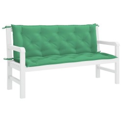Coussin de banc de jardin vert 150x(50+50)x7 cm tissu oxford 645468645468