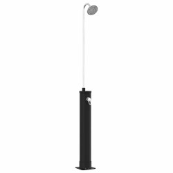 Douche Solaire avec Tête de Douche 20 l Noir 645473645473