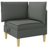 Canapé modulaire avec rangement 4 pcs Gris foncé Tissu 645479645479