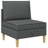 Canapé modulaire avec rangement 4 pcs Gris foncé Tissu 645479645479