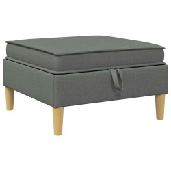 Canapé modulaire avec rangement 4 pcs Gris foncé Tissu 645479645479