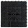 Carreau de terrasse 22 pcs Noir 30 x 30 cm WPC 645486645486