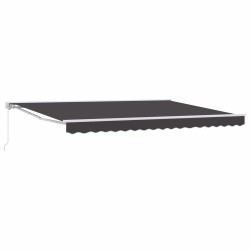 Auvent rétractable manuel Anthracite 5 × 3,5 m 645488645488