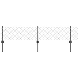 Clôture grillagée avec poteau 10 x 0,4 m Acier recouvert de PVC 645498645498