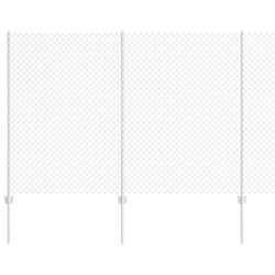 Clôture grillagée avec poteau 10 x 1,5 m Acier galvanisé Maille 645504645504
