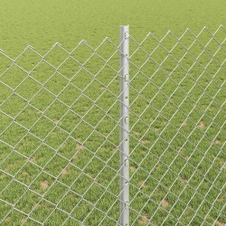 Clôture grillagée avec poteau 10 x 1,5 m Acier galvanisé Maille 645504645504