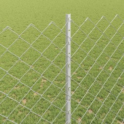 Clôture grillagée avec poteau 10 x 1,5 m Acier galvanisé Maille 645505645505