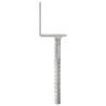 Ancrages de clôture lot de 12 argentés 8 x 6 x 30 cm acier galvanisé 645506645506